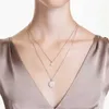 Collane a pendente hyoa originale 2024 swarovskies set di gioielli fini semplici orecchini in bracciale con coace con mare zircone regalo romantico di lusso con 240410