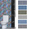 Wall Stickers 18Pcs Tile Decals 3D Self-adhesive Waterproof Sequined Mosaic Sticker For Cabinet Home Decor Accessories