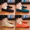 Casual Shoes Man's Big Size Loafers Flats Slippers Fabric Slip-on Men Gommino Driving Fashion Summer Style Soft Male Moccasins