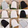 Storage Bags Cotton Drawstring Christms Wedding Gift Packing Bag Reusable Clothes Underwear Organizer