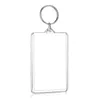 C9GF Clear Plastic Ficl Frame Talogramma delle forme del rettangole Torchia in vuoto per le forniture per la visualizzazione delle foto delle vacanze di Natale