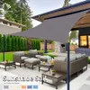 300 cm étanche du soleil étanche Sails Rectangle abri UV Bloc UV Blood pour patio arrière-cour porche pergola piscine pelouse jardin grand tissu