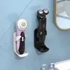 Magazyn kuchenny 2PCS Abs Razor Holder Akcesoria łazienkowe Białe czarne szwane stojak na ścianę organizator golarki dom