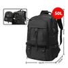 Mochila 50l 80l expandible para hombres 17.3 laptop USB USB Carga de gran capacidad Viajes escolares impermeables