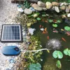 Aquarium Oxygène Air Pompe à poisson Poss à pêche Solar Pompe à oxygène Pumpe d'oxygène Aérateur de compresseur d'air silencieux pour le poisson-poisson extérieur Pool Pond