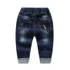 Calças chumhey 06t primavera outono bebê meninas meninos crianças filhos calças de jeans enfant tes denim teddler roupas 1 2 3 4 5 6