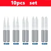 10pcs 10 ﾰ ~ 90 ﾰ Cortador de moagem em forma de V 3,175 mm (1/8 de polegada) Liga dura PCB Drill Bit Bit Bit Ferramenta de gravura CNC