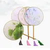 Decoratieve beeldjes Chinese Vintage Style Court Fan Classical Hand Non-Fold Wedding Dance Party Decoration Home Decor