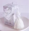 50pcs Wedding Bride sukienka świeca Favor Prezenty ślubne dla pamiątek gości 6245655