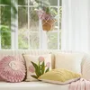 Almohada Napearl Tulip Flower Floral Rosa encantadora Cajas de lanzamiento S para cubiertas de habitación para niñas Decoración del hogar 1 PC