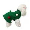 Собачья одежда Рождественский свитер красная полоса под разделением шерстяной шерстя