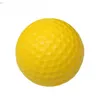 10pcs amarelo PU Foam Golf Balls Sponge Elastic Indoor Extanting Practice Training