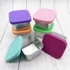 Lagringsflaskor 304 Rostfritt stål Crisper Lunch Box For Children Silicone Lid Sealed Snack Containers Portable Square Sauce Cup