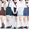 Roupas Defina a saia plissada de cor sólida de cor sólida de várias cores 42cm XS-xxl versátil JK Japonês Uniforme Anime Cos Costuma Mulheres