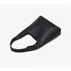 DrawString Vintage Pu Leather Hasp Shoulder Underarm Bag Women Casual Soild Color Large Capacity Shopping Tote Handväskor Topphandtag SACS SAC