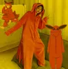 Men039s Tracksuits Anime Kurama Nine Tailed Pajamas Cosplay Costume Adult Jumpsuits Flannel Home Sleepwear Unisex Nightgown Sui7859032