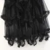Spódnice nieregularne koronkowe ciasto z koronkową spódnicą szczupła tiulowy tiul w połowie wysokim talii duże rąbki bajkowe sukienki gazy