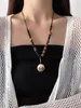 Pendentif bodhi perle en bois, collier de sécurité, nouveau conception de niche rétro de style chinois, assortiment à longue chaîne de cou