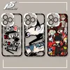 Persona 5 Étui en silicone souple pour Samsung Galaxy S23 S22 Ultra S21 S20 Fe S10 Plus Note 20 10 9 A32 A52S A52 A72 Couverture arrière claire