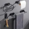 Taste di carta igienica monte a muro per asciugamano da toilette Porta di carta adesiva Black Silver Roll Stand Assicatore di carta per tovagliolo Accessori per bagno WC 240410