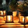 31Pcs Solar Candle Lantern IP44 Revolving Hanging Retro LED Light Outdoor with Clip Garden Waterproof Landscape 240411