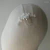 Coix de cheveux faits à la main en céramique Rose Fleurs de mariée Coubelle Luxury High Quality Coquille Perles de mariage Accessoires pour femmes bijoux pour femmes
