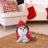 2023 Новая рождественская одежда для домашних животных |Рождественская елка кошка платковая пластинка плащ и платья.
