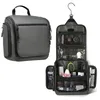 ホームメイクのためのグレー/ブラックの多機能化粧品トイレタリーを添えた保管バッグハング可能なトラベルウォッシュバッグ