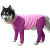 Hondenkleding jumpsuit voor grote honden Zeer elastisch katoenen fitnesspak met lange mouwen zachte ademende herfstwinterkleding