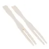 Vorken 100 stcs Wegwerp 9 cm lengte bamboe fruitcocktail picks spies Natural Sticks Party Dessert Utensil