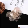 Clip per capelli Barrettes Vintage Eleganti fiori eleganti pettine a mano Floral Hairpin Side per accessori da sposa con accessori da sposa Delivering Delivery Othkz Othkz