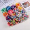 100pcs/set dzieci elastyczne opaski do włosów dziewczęta Słodka gumka scrunchie dla dzieci włosy klipy