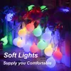 سلاسل JFBL Light String 60 LED 39 قدمًا مع لوحة شمسية USB Bowly Twinkle Fairy Ball لحفلة عيد الميلاد