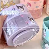 Kawaii My Melody Kuromi Cinnamoroll Desktop Rotatable Pen Holder Anime Sanrioed Girly Heart Cute High Capacity Drawer Box