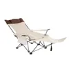 Folding Lounge Chair Portable ryggfolk fällbar bäddsoffa utomhus hem siesta kontor siesta sängstol