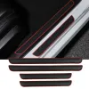 4pcs Rubber Car Porte Reparpage Échantillons de porte noire Gardes de protection Tripte des pièces extérieures anti-rayures accessoires de décoration de voitures
