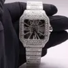 Luksusowe wyglądające w pełni obserwuj mrożone dla mężczyzn Woman Top Craftsmanship Unikalne i drogie zegarki Mosang Diamond dla Hip Hop Industrious Luksurious 40298