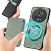 Detachable Magnetic Wallet Leather Case voor Honor Magic5 Pro Magic 5 Pro verwijderbare taskaart Pocket Cover