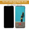 6,65 "AMOLE ORIGINALE per ZTE NUBIA RED Magic 5G NX659J Visualizza LCD Schermata Digitalizzatore Digitalizzatore con cornice Sostituire