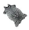 Halılar Yaratıcı Zebra/İnek 3D Oturma Odası İçin Basılı Slip Anti-Slip Sevimli Hayvan Atma Halıları Zemin Paspasları Pasozas Alan Halı