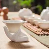 1 Pc Hand Shape Ceramic Soft or Hard Boiled Egg Cup Holder for Breakfast Brunch Container Tools