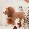 Baby Rattle Toy 012 mois Bel Bell Bracket Wood Mobile Born Crochet Hanging Toys Holder Infant Berce 240411