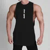 Sommar ärmlös topp Men Muscle Tshirt Sporting Gym Clothing Mens Sports Fitness White Tank Tops Man Debardeur Hommes 240329