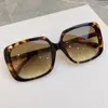 0728 Quadratische Sonnenbrille Havanna Brown Gradienten Frauen Sommer Shades Sonnies Sonnenbrille Modetöne UV400 Eyewear