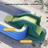 Inflatable Swimming Pool Slide Thick Sunshade Shed Slide Swimming Pool Children's Adults Use Foldable Folding Send Air Pump