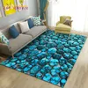 Tappeto in pietra di ciottoli colorati 3d, tappeto per moquette per soggiorno divano camera da letto decorazione della cucina, tappetino per pavimenti per bambini