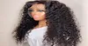 Synthetische pruiken 26inch 180 DENSITY ZWART Lang Kinky Curly Lace Front pruik voor vrouwen met babyhaar dagelijkse vezel glasvezel Glueless498837803383