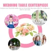 Kandelaars kast bruiloft ringen kransen eettafel kunstmatige blad plastic feestdecoratie
