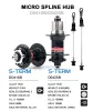 DEORE M6100 MTB BICYCLE DERACILLEUR SHIFT 1X12 Speed Groupset MS Cassetta 12S 50/52T CRANKET CANKET HOUB 6 artigli micro spline k7