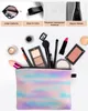 Rainbow Gradient duża pojemność Torba kosmetyczna Przenośna makijaż Makijaż Woczołowy Wodoodporna wielofunkcyjna obudowa ołówka